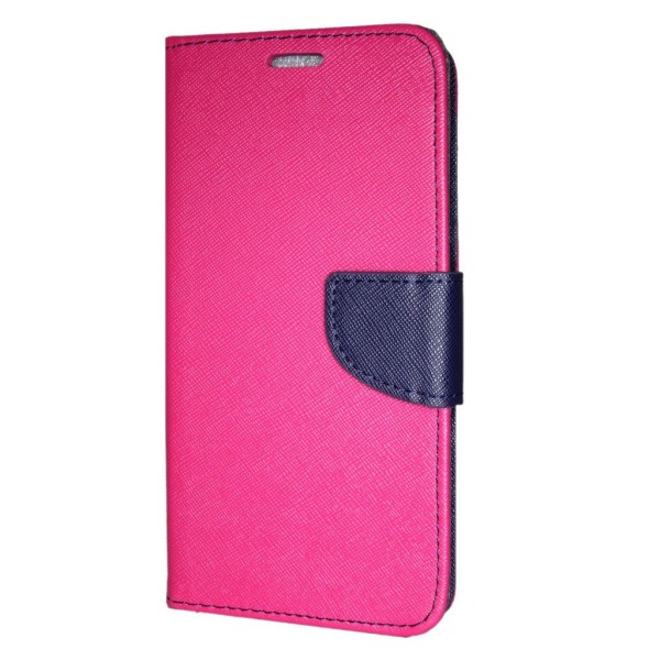 iPhone X / XS - Smart Fancy Flip Case Mobiililompakko - Vaaleanpunainen Pink