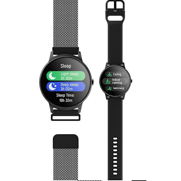 FOREVER Smartklocka ForeVive2 SB-330 Med Extra Rem - Svart Svart