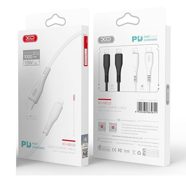 iPhone PD 18W Snabbladdning kabel  iPhone 11/12/ 13 / 14 -1M White