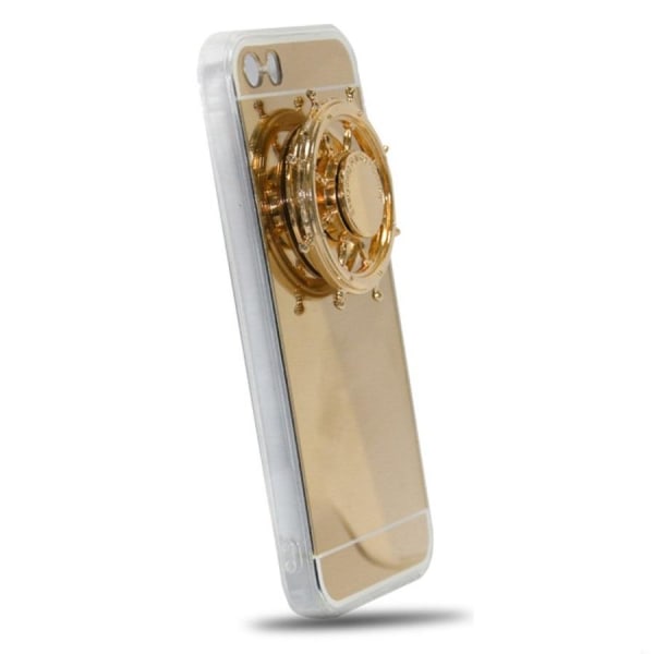 iPhone 7 / 8 spegel gelskal med spinner -  Roseguld Rosa guld