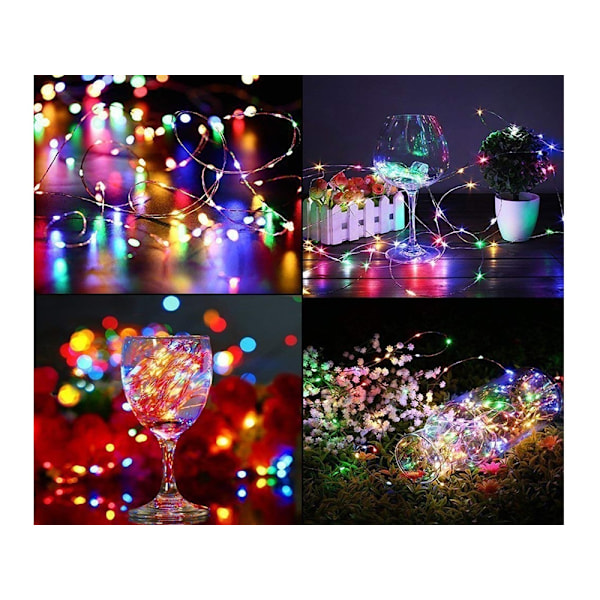 10m RGB Tråd LED-strip,  100 LEDs MultiFärg Multicolor