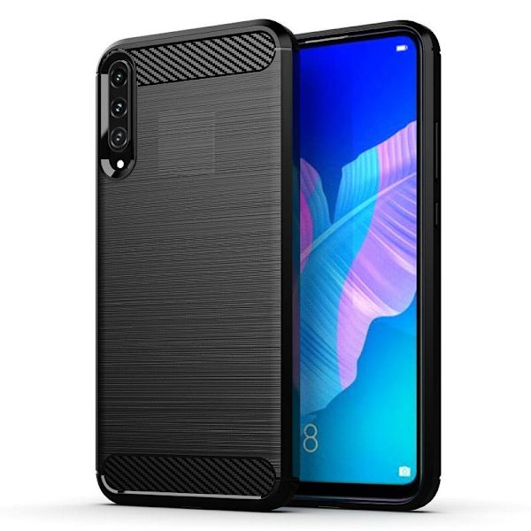 Samsung Galaxy A10 - Flexibel Carbon Mjuk TPU Skal - Svart Svart