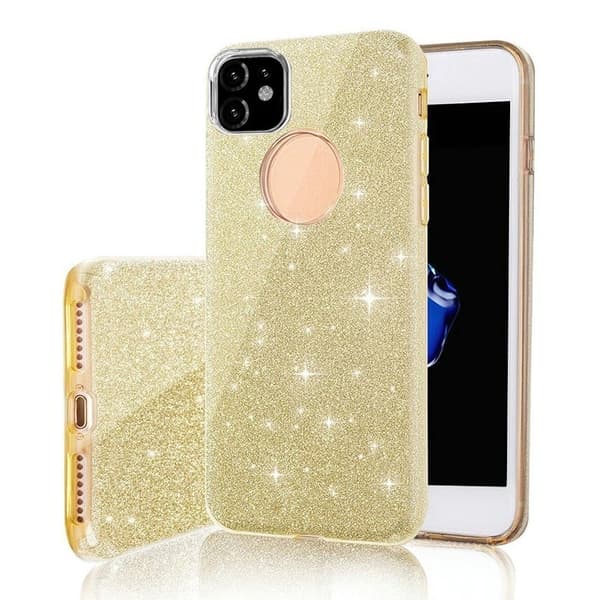 Motorola Moto E20 / E30 / E40 - 3in1 Glitter Elegant Mjuk Skal G Guld