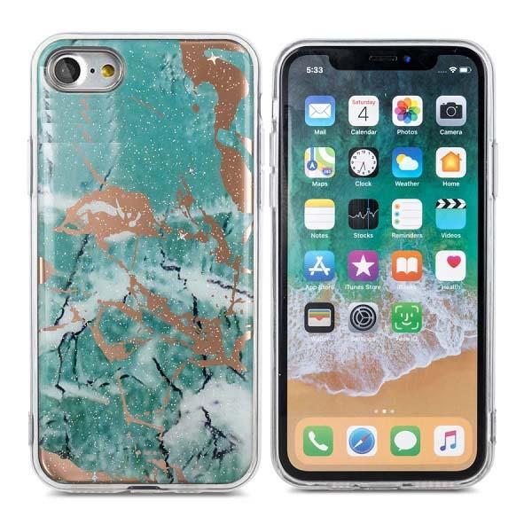 iPhone 6 Plus / 6s Plus - Trendy Marmor Cover - Grøn Green