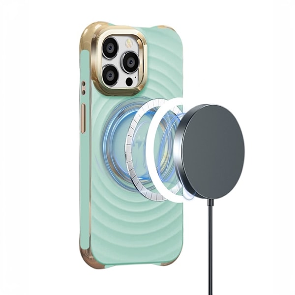 iPhone 13 / iPhone 14 - MagSafe-kompatibel Circle Glam Mag Skal Mynta Mynta