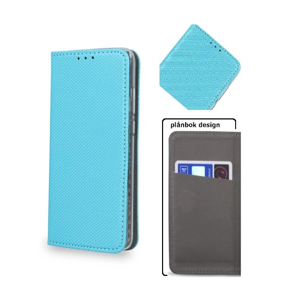 LG G7 ThinQ - Smart Magnet Case -mobiililompakko - turkoosi Turquoise