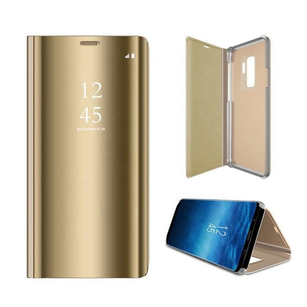 Huawei P40 - Smart Clear View Taske - Guld Gold