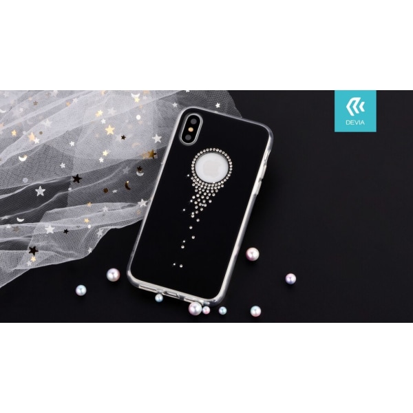 iPhone XS Max - DEVIA Angel Tears -sarjan kansi - musta Transparent