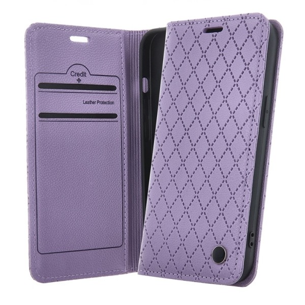 Samsung Galaxy A34 5G - Smart Caro Mobilplånbok Lila Purple