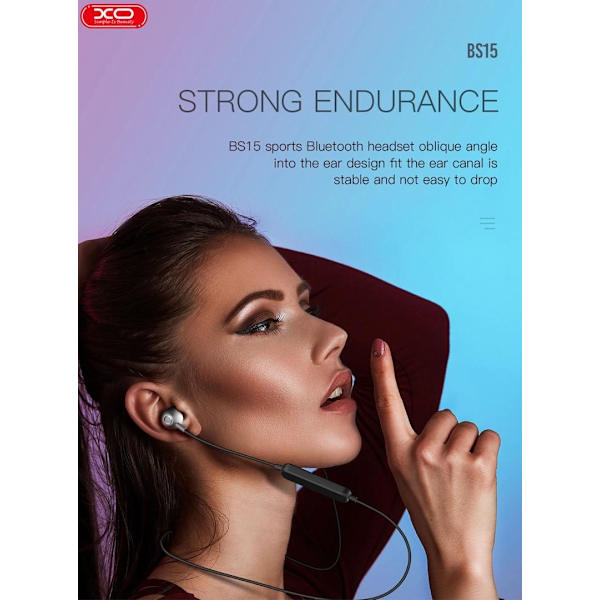XO-BS15 Bluetooth Sport Wireless Handsfree magneettinen niskanauha White