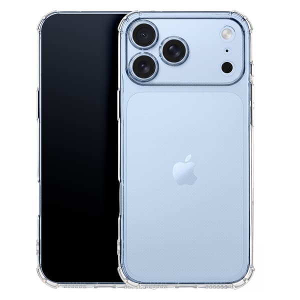 iPhone 18 Pro / iPhone 17 Pro - Bumper Extra Stöttåligt Slim Mjuk Skal Transparent