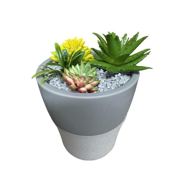 Mini USB-luftfuktare med diffuserfunktion – Dekorativ blomkruka för bord multifärg