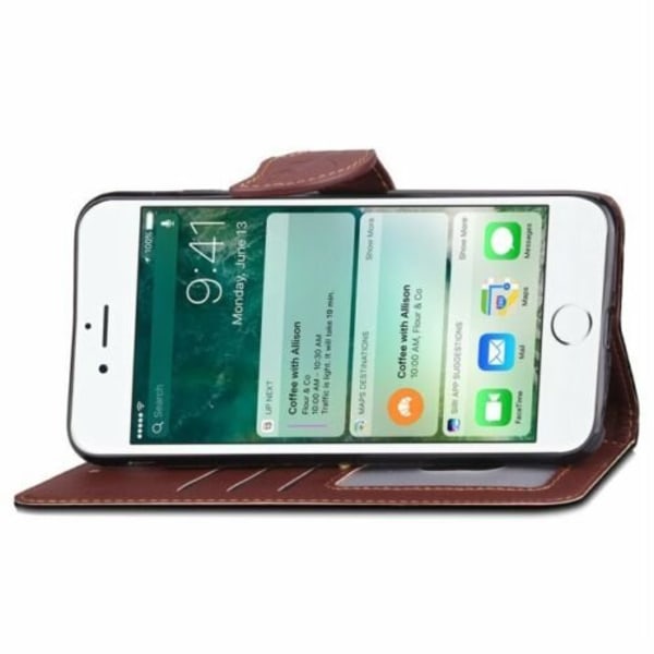 iPhone 7/8 - Löf Flip Case Mobilpung - Brun Brown