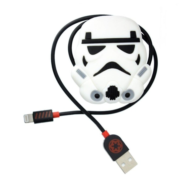 Star Wars Stormtrooper Lightning kabel för iPhone iPad iPod Vit
