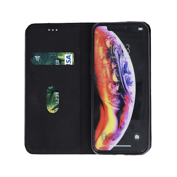 iPhone 11 Pro Max - Smart Senso Fodral Mobilplånbok - Svart Black