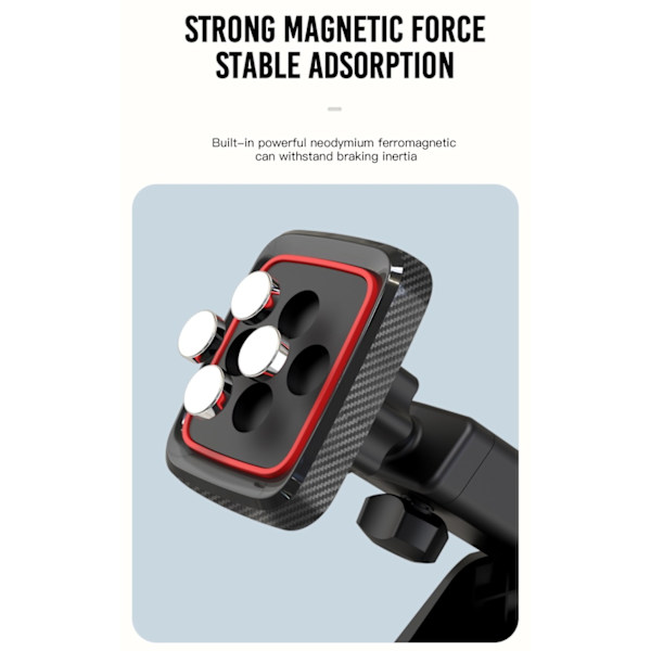 Magneettinen autoteline matkapuhelimelle XO C83 imukupilla Musta Black