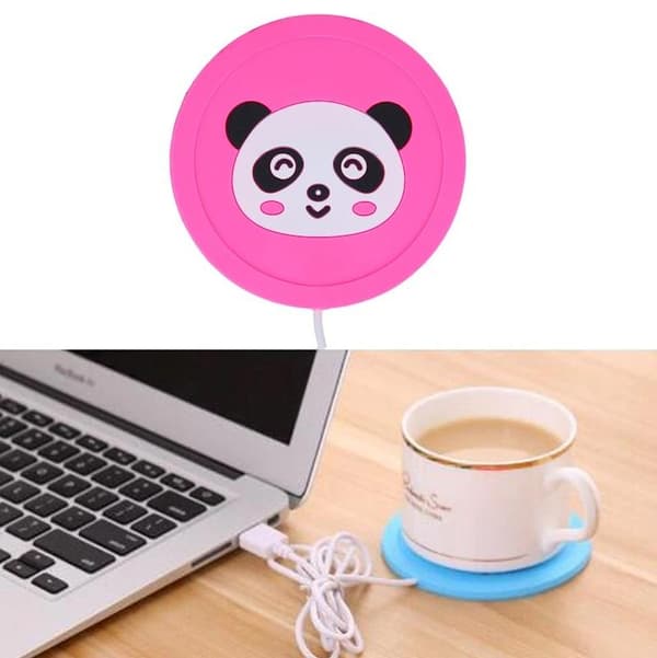 Te-kaffekopp Varmare USB-värmeplatta Pink
