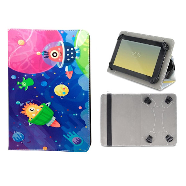 Universal Flip Case til 9-10,2" tablets - Cosmos Multicolor