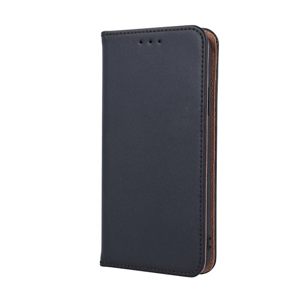 iPhone XR - Äkta Läder Flip Case Mobilplånbok - Svart Black