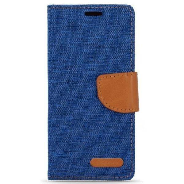 LG K8 (2016) - Smart Canvas Case Mobilpung - Mørkeblå Dark blue
