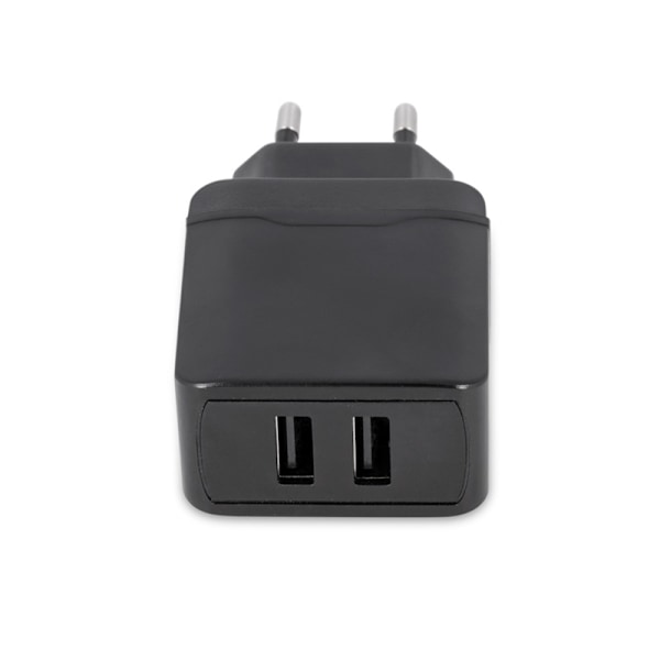 iPhone, Samsung Snabbladdning 2xUSB Väggladdare Maxlife - Svart Black