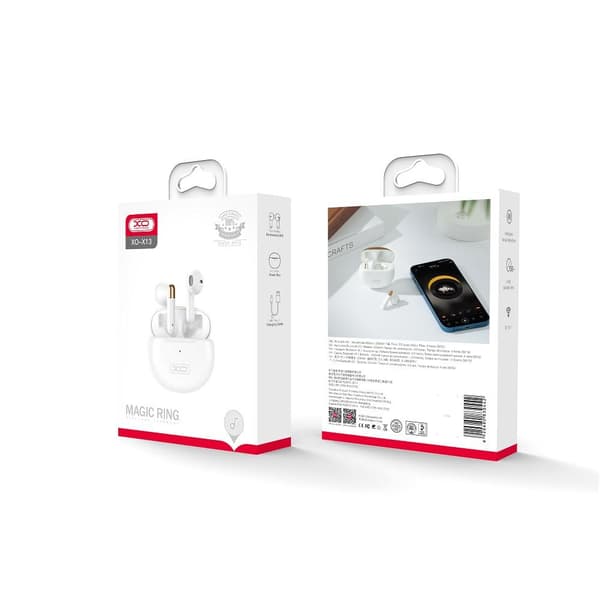 TWS Airpods BT 5.1 Bluetooth Hörlurar med laddbox XO - Vit White