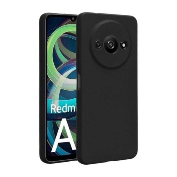Xiaomi Redmi A3 4G - Matta TPU pehmeä kansi, musta Black