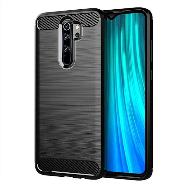 Xiaomi Redmi Note 8 Pro - Flexibel Carbon Mjuk TPU Skal - Svart Black