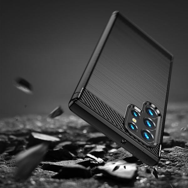 Samsung Galaxy S22 Ultra 5G - Flex Carbon Mjuk Skal - Svart Svart