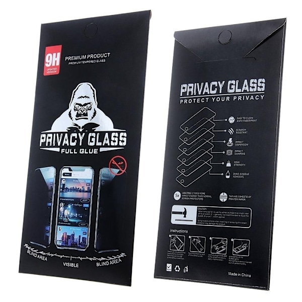Samsung Galaxy A56 5G - Privacy Helskärm Härdat Glas Transparent