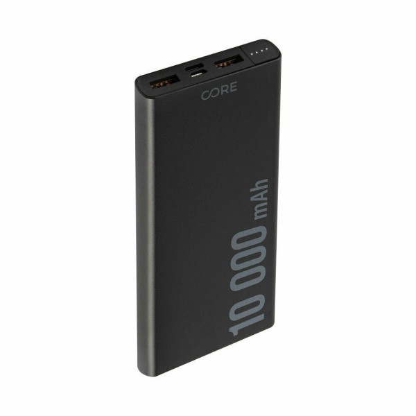 10000Mah PD + QC USB-C pikalataus Forever Core Powerbank Black