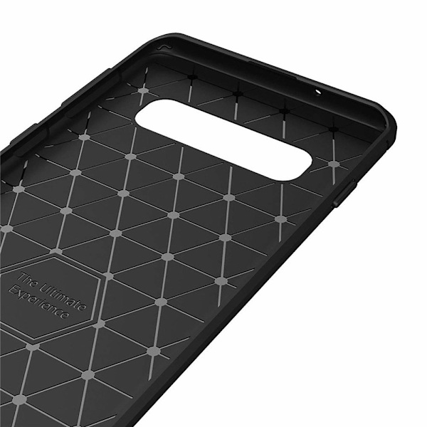 Samsung Galaxy S10 - Flexibel Carbon Mjuk TPU Skal - Blå Blå