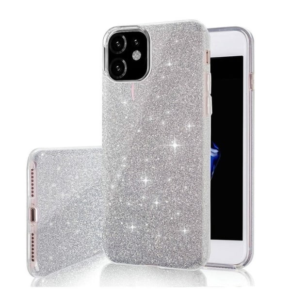 Samsung Galaxy A22 4G - 3in1 Glitter elegantti pehmeä kansi Silver