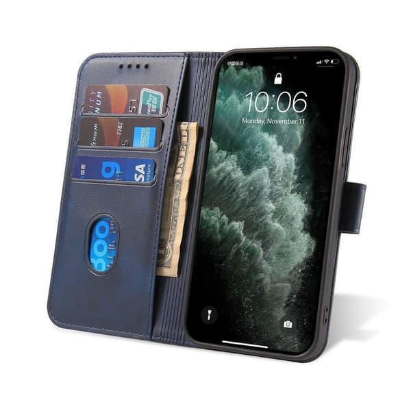 iPhone 13 Mini - Book Case Fodral Mobilplånbok Blå Blue