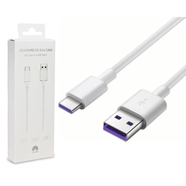 Huawei Originalt 5Amp USB-C SuperCharge-opladningskabel White