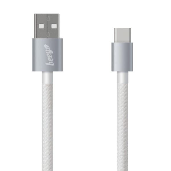 Beeyo USB-C 2Amp Twine Laddningskabel - Vit White