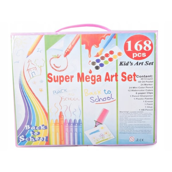 168 stk Multifunktionelt Super Art Sæt maling/Legefarve/Krayons Multicolor