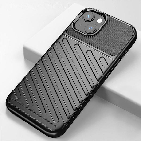 iPhone 13 - Thunder Flexible Rugged Slim Skal  - Svart Svart