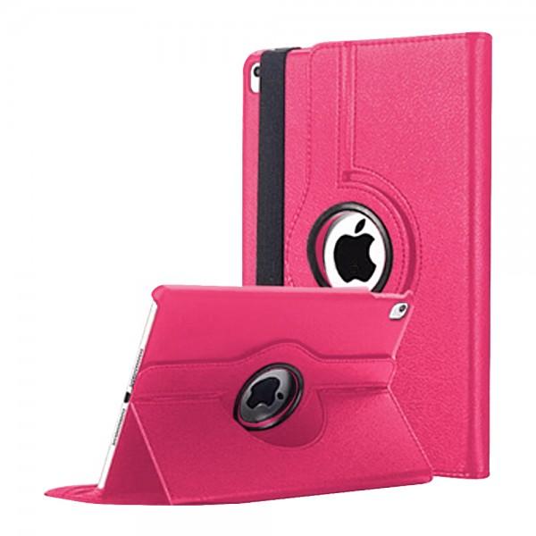 iPad Air-1 etui, der kan drejes 360° - Pink Red