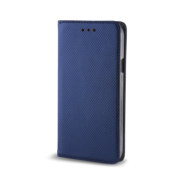 iPhone X / XS - Smart Magnet Flip Case Mobilplånbok - Marinblå Marine blue