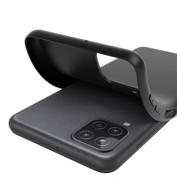 Realme C21 - Matt TPU Soft Cover - Sort Black