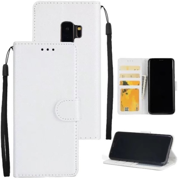 Samsung Galaxy S9 Plus - Flip Case Fodral Mobilplånbok - Vit Vit