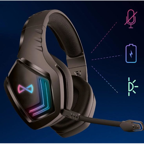 Forever Bluetooth On-Ear GHS-700 Trådlösa Hörlurar noise cancellation Black