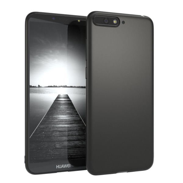 Huawei Y6 (2018) - Matt TPU Mjuk Skal Svart Black