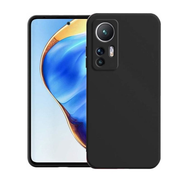 Xiaomi 12 PRO 5G - Matt TPU Mjuk Skal Svart Black