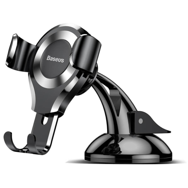 Baseus Osculum Gravity Universal Mobil Bilholder - SORT/Sølv Sort, Sølv