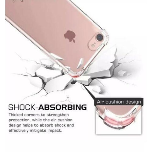 iPhone SE 2022 / SE 2020 / 7 / 8 - Bumper Extra Stöttåligt Skal Transparent