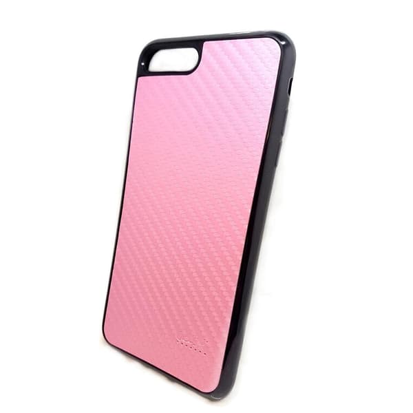 iPhone 7 / 8 Beeyo Carbon Bakstycket - Rosa Pink