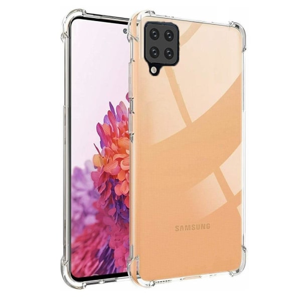 Samsung Galaxy A12 - Bumper Extra Stöttåligt Slim Mjuk Skal Transparent