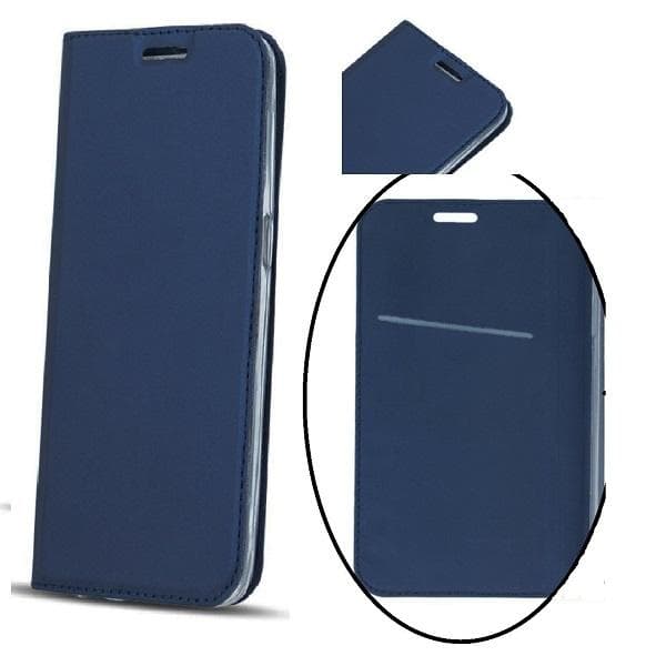 iPhone 7 / 8 - Smart Premium Flip Case Mobilplånbok -  Mörkblå Dark blue